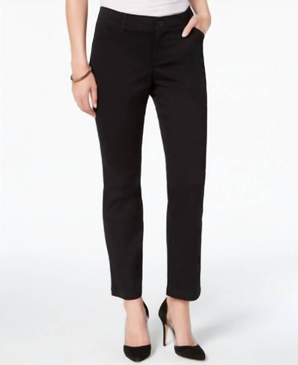 NEW LEE JEANS women's petite straight leg pants in black